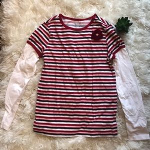 NEW girls long sleeved striped shirt
